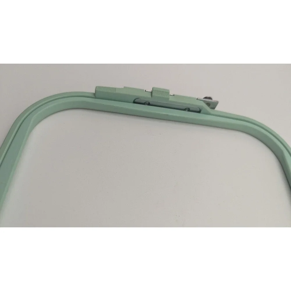 Mint Green Embroidery Machine Hoop with ABC Alignment‎ Grid Template Crafting